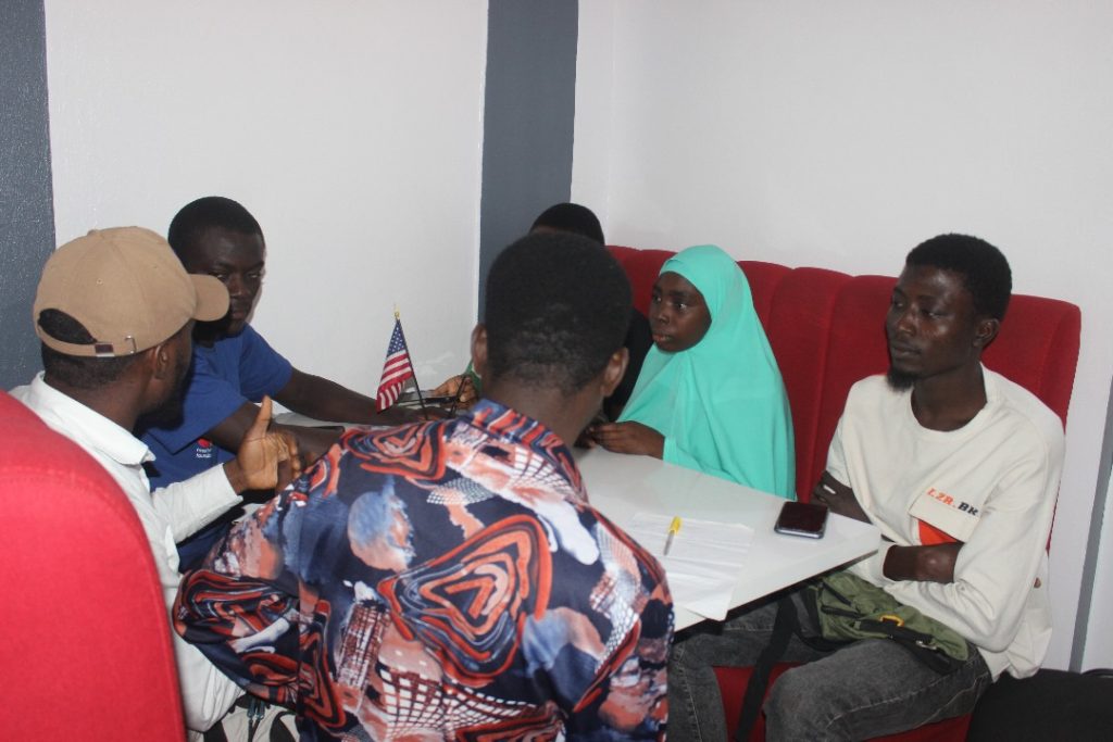 Participants' group discussion at the AI Revolution Students Program Bootcamp